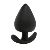 Plug Anal Silicone Noir XS Pocket Pleasure  1 dosette de lubrifiant