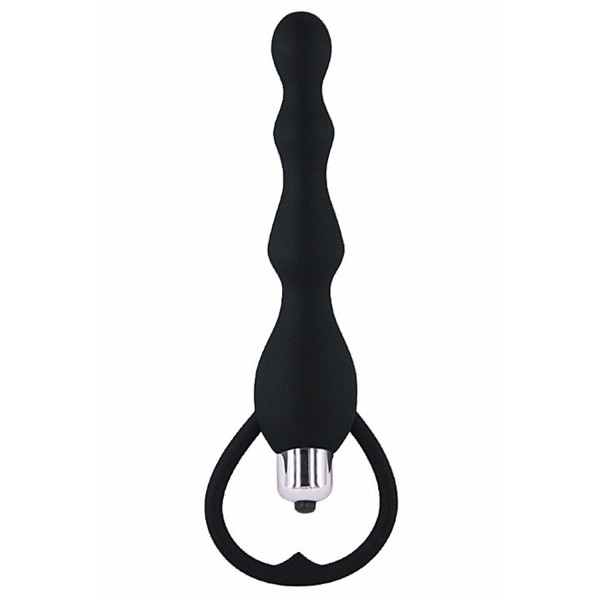 Chapelet anal noir vibrant 