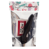 Plug Anal Noir en Silicone L avec Ventouse Taille L 12,7 cm Pocket Pleasure  1 dosette de lubrifiant