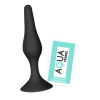 Plug Anal Noir en Silicone L avec Ventouse Taille L 12,7 cm Pocket Pleasure  1 dosette de lubrifiant