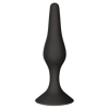 Plug Anal Noir en Silicone L avec Ventouse Taille L 12,7 cm Pocket Pleasure  1 dosette de lubrifiant