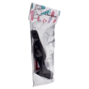 Plug Anal Noir en Silicone M avec Ventouse Taille M 11,3 cm Pocket Pleasure  1 dosette de lubrifiant