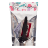 Plug Anal Noir en Silicone S avec Ventouse Taille S 10,5 cm Pocket Pleasure  1 dosette de lubrifiant