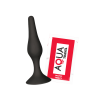 Plug Anal Noir en Silicone S avec Ventouse Taille S 10,5 cm Pocket Pleasure  1 dosette de lubrifiant