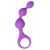 Chapelet anal 3 boules violet silicone 15 cm Pocket Pleasure  1 dosette lubrifiant