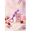 Chapelet anal 3 boules violet silicone 15 cm Pocket Pleasure  1 dosette lubrifiant