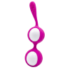 Boules de Geisha Fuchsia Silicone  1 dosette lubrifiant — Pocket Pleasure