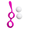 Boules de Geisha Fuchsia Silicone  1 dosette lubrifiant — Pocket Pleasure