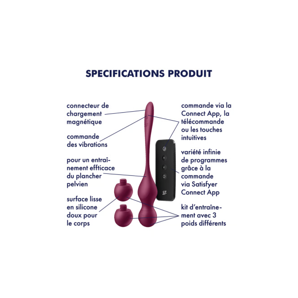 Boules de geisha vibrantes Satisfyer Love Birds Vary
