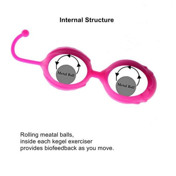 Boules de Geisha Rose silicone 