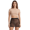 Jupe noire en résille transparente Maya