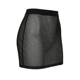 Jupe noire en résille transparente Maya