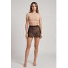 Jupe noire en résille transparente Maya