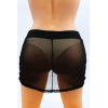 Jupe noire en résille transparente Maya