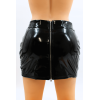 Jupe noire en simili cuir avec zip Lara
