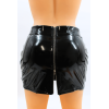 Jupe noire en simili cuir avec zip Lara