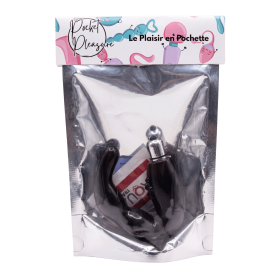 Stimulateur de Prostate Vibrant Noir  1 dosette lubrifiant — Pocket Pleasure