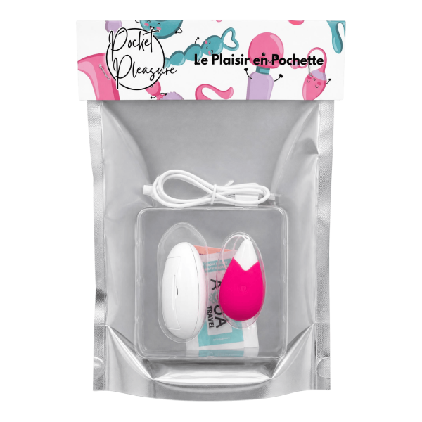 Œuf Vibrant Télécommandé 10 Modes Fuchsia  1 dosette de lubrifiant — Pocket Pleasure