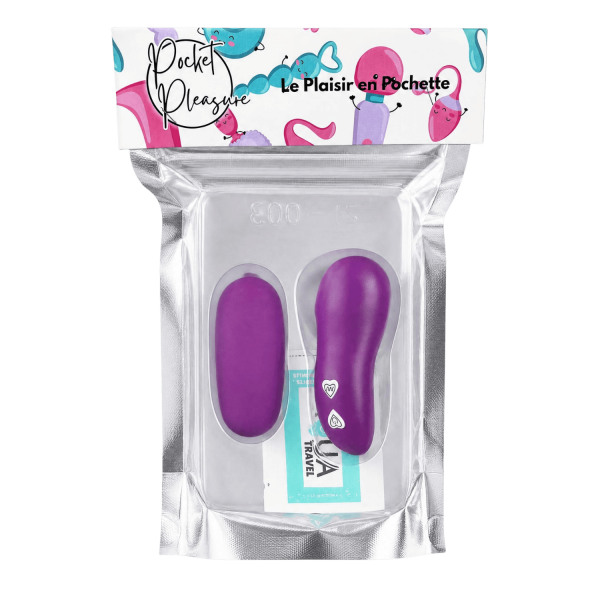 Œuf Vibrant Télécommandé 7 Vitesses Violet  1 dosette de lubrifiant — Pocket Pleasure