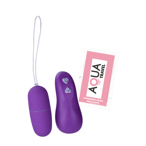 Œuf Vibrant Télécommandé 7 Vitesses Violet  1 dosette de lubrifiant — Pocket Pleasure