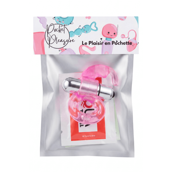 Anneau Vibrant Lapin Rose  1 dosette lubrifiant — Pocket Pleasure