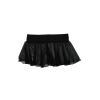 Mini jupe noire en résille transparente Stella