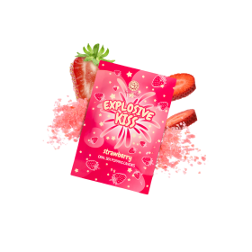 Bonbons Pétillants Fraise – Sexe Oral Gourmand – 9g