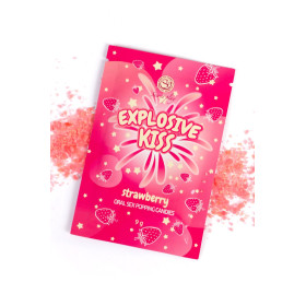 Bonbons Pétillants Fraise – Sexe Oral Gourmand – 9g