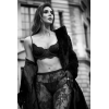 Ensemble 3 Pièces Dentelle Noire avec Pantalon Mapalé