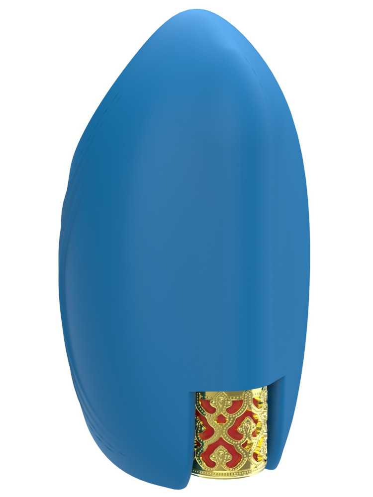 Masturbateur vibrant bleu en silicone, USB MILO - WS-NV524