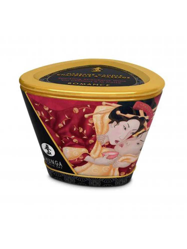 Bougie de massage fraise vin pétillant 170ml - CC824508