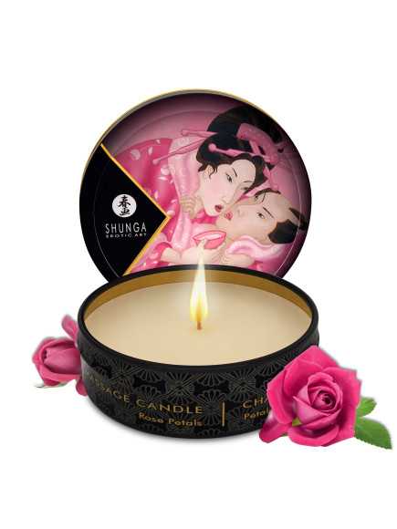 Mini bougie de massage à la rose 30ml - CC864600