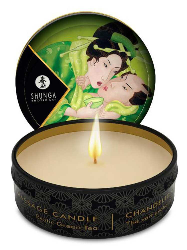 Mini bougie de massage thé vert 30ml - CC864611