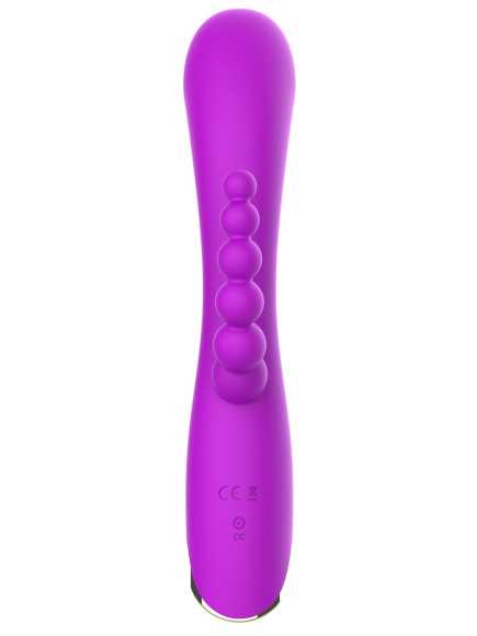 Vibromasseur triple stimulation très puissant violet USB - WS-NV062PUR