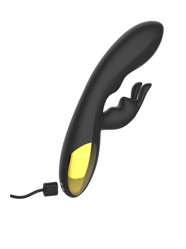 Vibromasseur rabbit noir Luxe très puissant, USB - WS-NV027