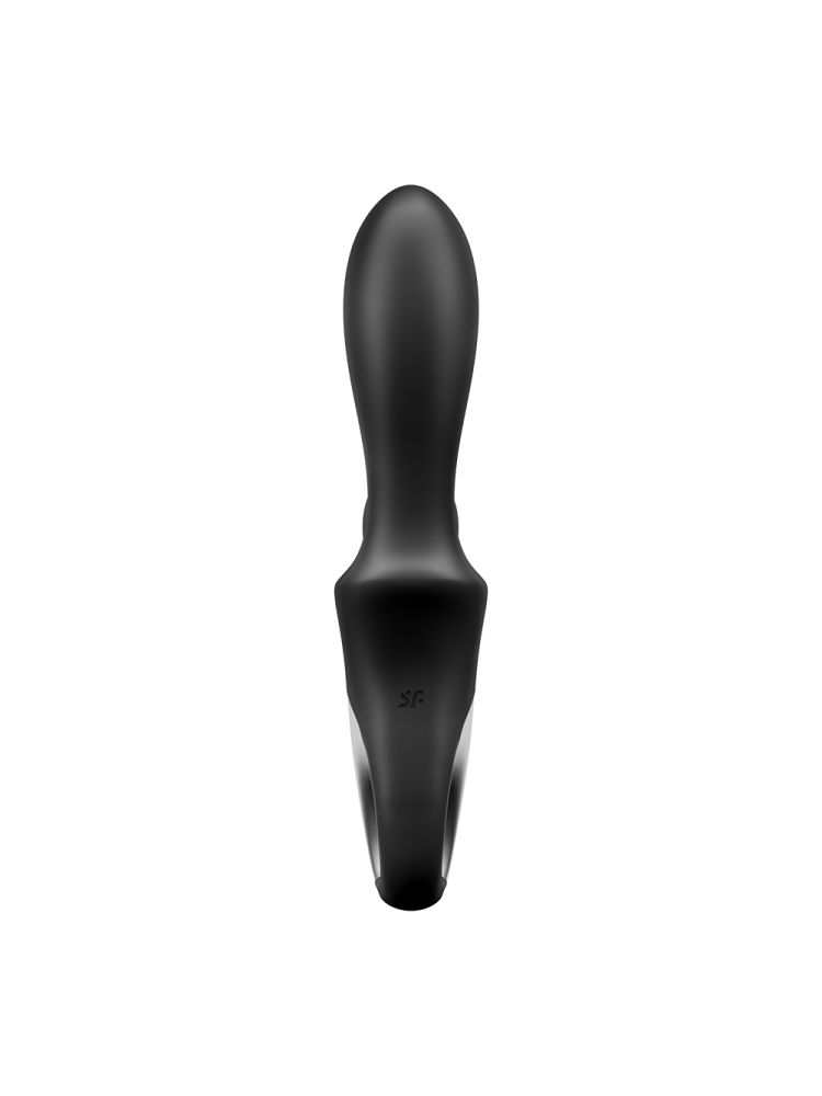 Vibromasseur rabbit noir USB, chauffant et connecté Heat Climax  Satisfyer - CC597791
