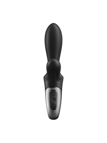 Vibromasseur rabbit noir USB, chauffant et connecté Heat Climax  Satisfyer - CC597791
