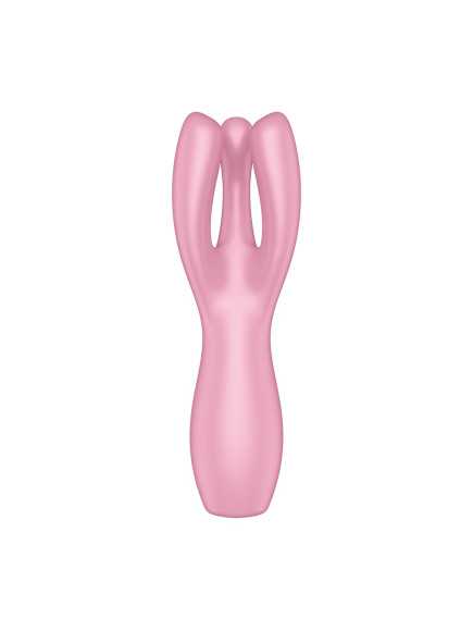 Vibromasseur point G avec stimulateur de clitoris USB rose Threesome 3 Satisfyer - CC597778