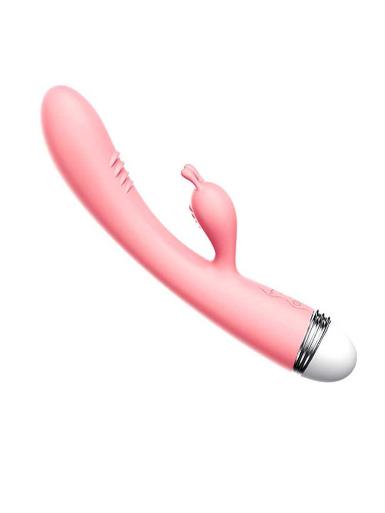 Vibromasseur Rabbit rose vintage 10 vitesse USB - TOZ-053BPNK