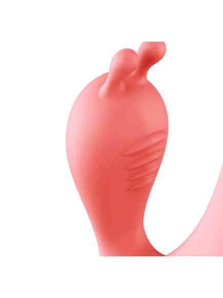 Vibromasseur Rabbit rose vintage 10 vitesse USB - TOZ-053BPNK