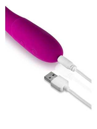 Vibromasseur rabbit Bella rose USB large tête point G 10 programmes - CC531065