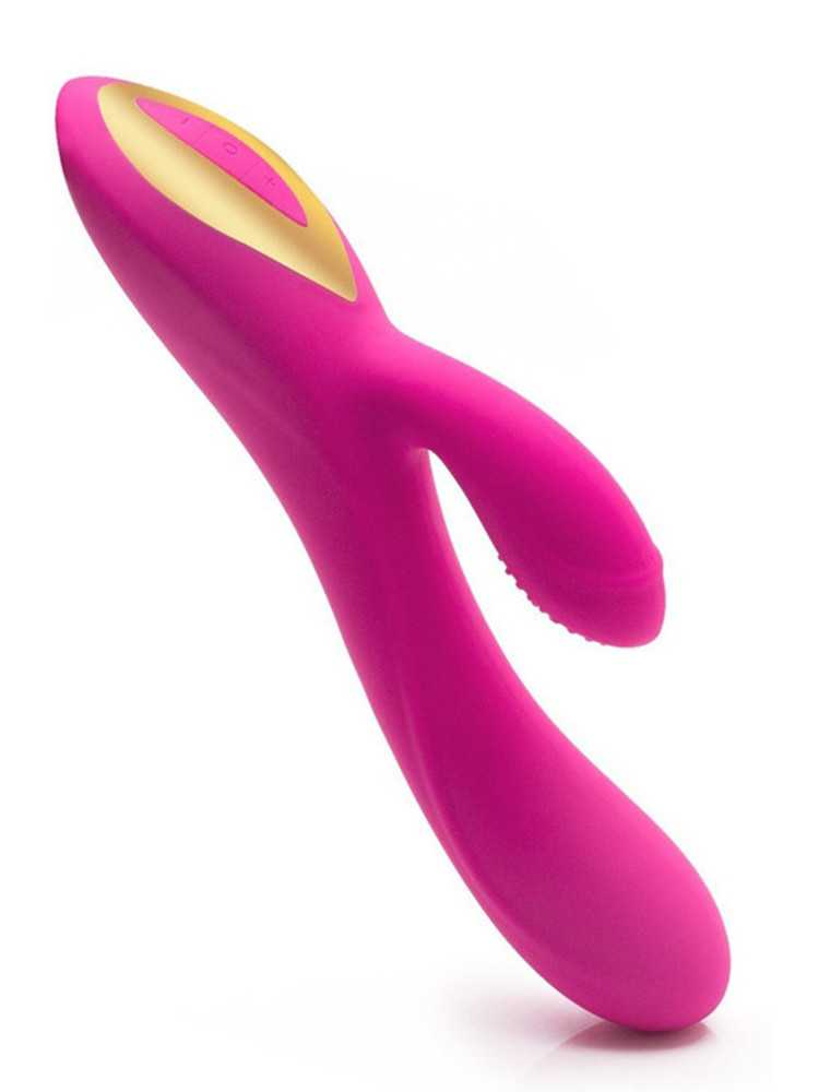 Vibromasseur rabbit rose ergot à picots 10 programmes USB - CR-CAV018
