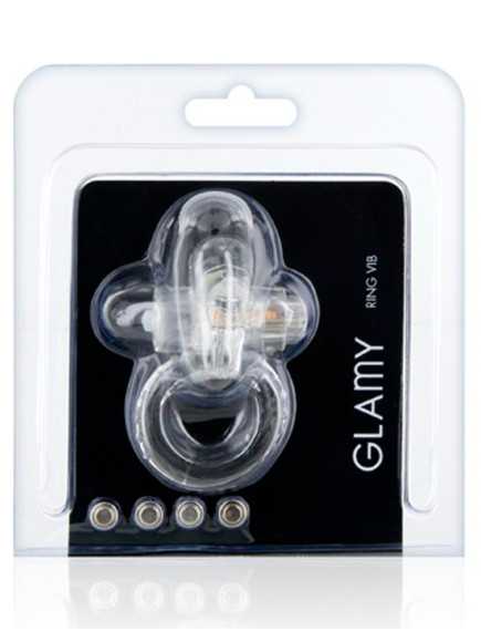 Cockring vibrant avec stimulation du clitoris - CC570035