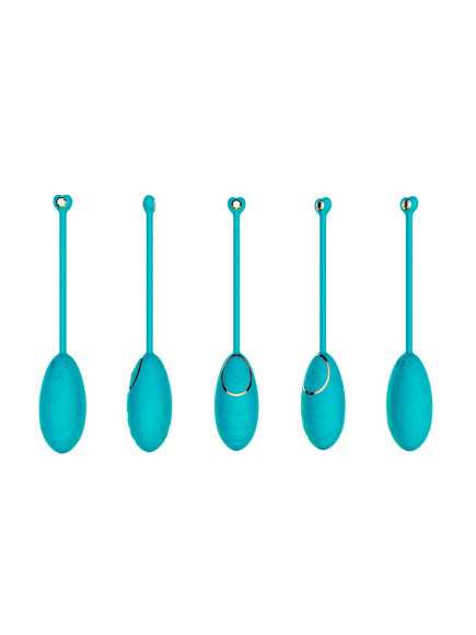 Œuf vibrant bleu avec télécommande USB - DAISYBLUE