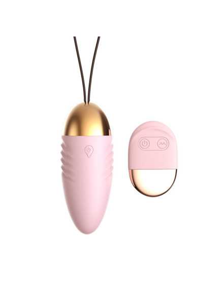 Oeuf  vibrant rose avec télécommande à piles  - TOD-083PNK