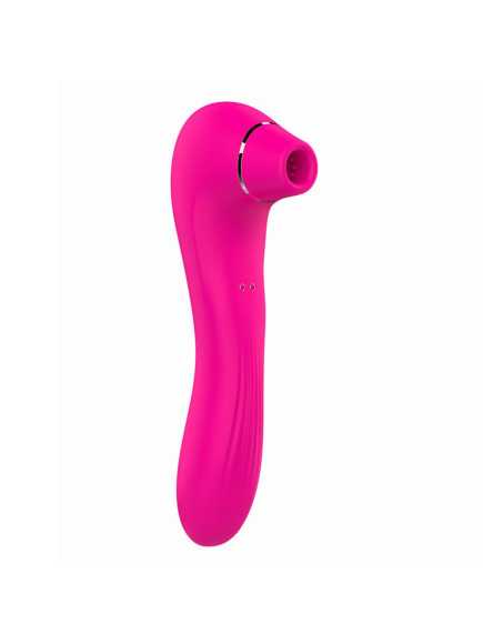 Vibromasseur 10 modes  et stimulateur par vibrations à picots sur membrane rose 10 programmes USB - BOZ-047PNK