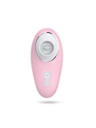 Vibromasseur rose à langue vibrante pour cunnilingus - BOZ-005PNK
