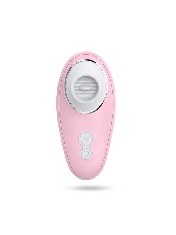 Vibromasseur rose à langue vibrante pour cunnilingus - BOZ-005PNK