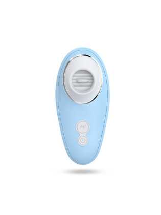 Vibromasseur bleu à langue vibrante pour cunnilingus - BOZ-005BLU