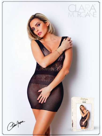 Mini Robe en résille noire - Le Numéro 5 - Collection Robe - CM97005
